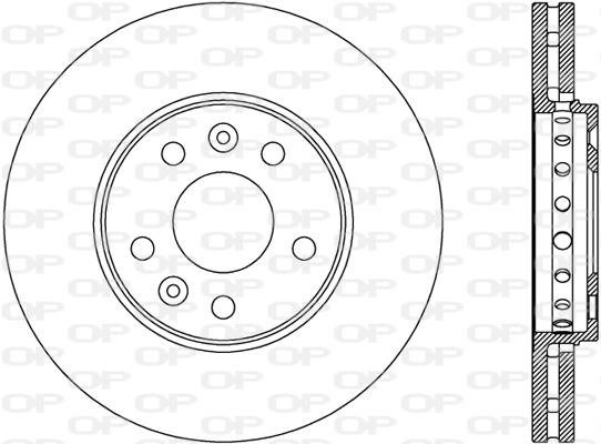 Open parts BDA2798.20 Front brake disc ventilated BDA279820