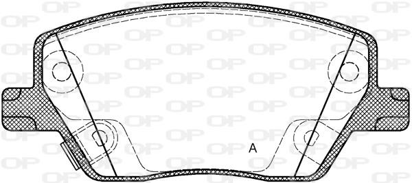 Open parts BPA1695.02 Brake Pad Set, disc brake BPA169502