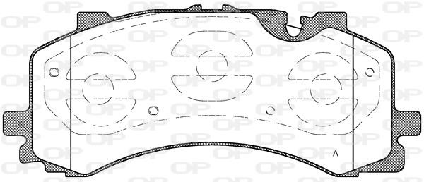 Open parts BPA1744.00 Brake Pad Set, disc brake BPA174400