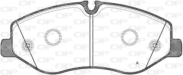 Open parts BPA1623.00 Brake Pad Set, disc brake BPA162300