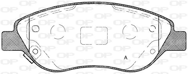 Open parts BPA0860.12 Brake Pad Set, disc brake BPA086012