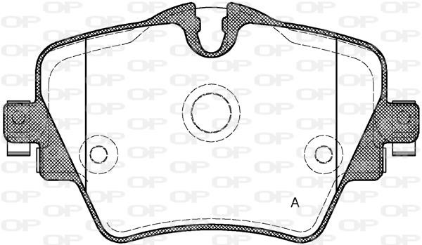 Open parts BPA1625.08 Brake Pad Set, disc brake BPA162508
