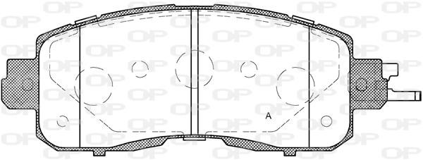 Open parts BPA1517.04 Brake Pad Set, disc brake BPA151704