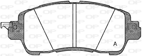 Open parts BPA1656.04 Brake Pad Set, disc brake BPA165604