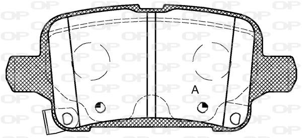 Open parts BPA1628.02 Brake Pad Set, disc brake BPA162802