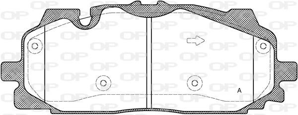 Open parts BPA1667.00 Brake Pad Set, disc brake BPA166700