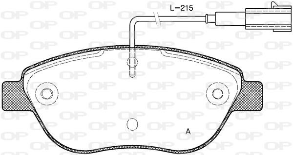 Open parts BPA0859.45 Brake Pad Set, disc brake BPA085945