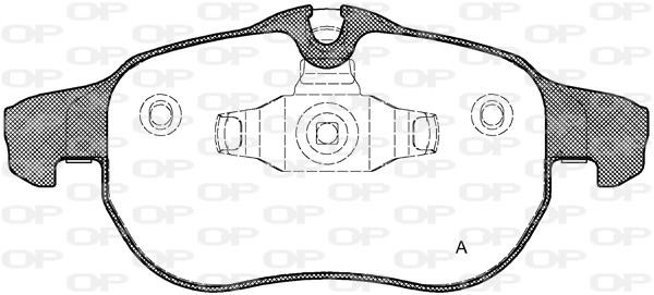 Open parts BPA0888.02 Brake Pad Set, disc brake BPA088802
