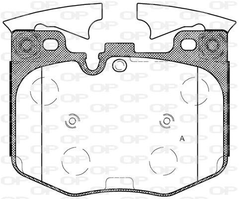 Open parts BPA1711.00 Brake Pad Set, disc brake BPA171100