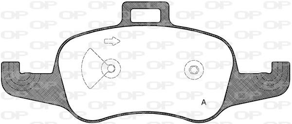 Open parts BPA1653.00 Brake Pad Set, disc brake BPA165300