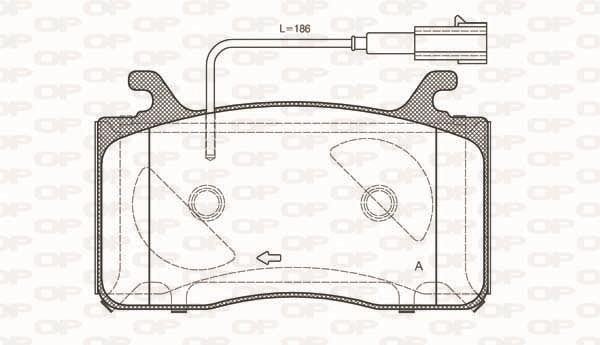 Open parts BPA1759.22 Brake Pad Set, disc brake BPA175922