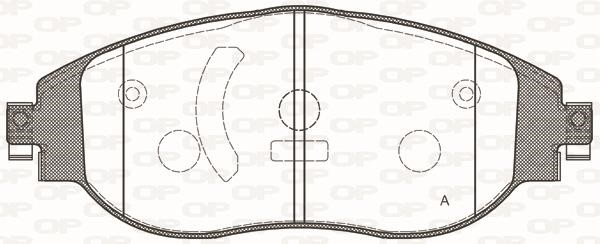 Open parts BPA1470.00 Brake Pad Set, disc brake BPA147000