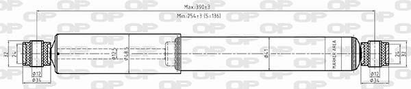 Open parts SAB8537.12 Rear oil shock absorber SAB853712