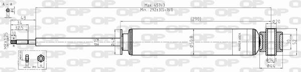 Open parts SAB8288.32 Rear oil and gas suspension shock absorber SAB828832