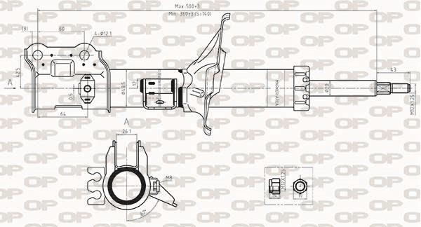 Open parts SAB8503.11 Oil, suspension, front right SAB850311