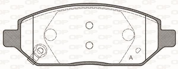Open parts BPA1674.02 Brake Pad Set, disc brake BPA167402