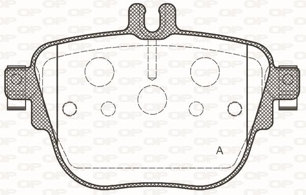Open parts BPA1792.00 Brake Pad Set, disc brake BPA179200