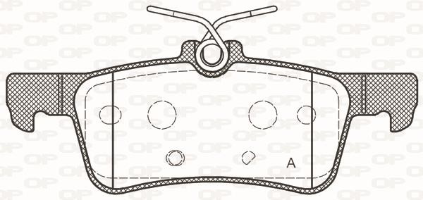 Open parts BPA1563.20 Brake Pad Set, disc brake BPA156320