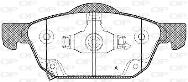 Open parts BPA155202 Brake Pad Set, disc brake BPA155202