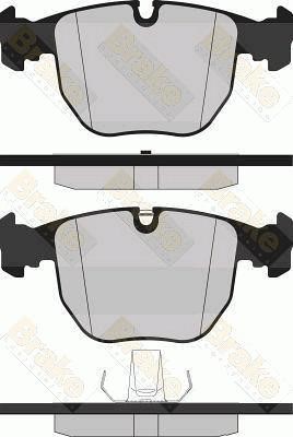 Brake engineering PA1237 Brake Pad Set, disc brake PA1237