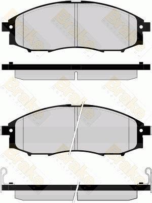 Brake engineering PA1590 Brake Pad Set, disc brake PA1590