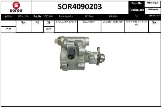 EAI SOR4090203 Hydraulic Pump, steering system SOR4090203