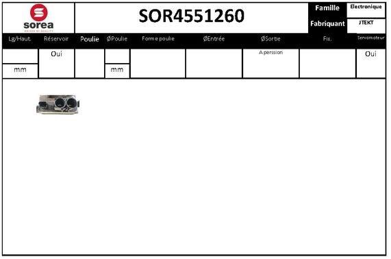 EAI SOR4551260 Hydraulic Pump, steering system SOR4551260