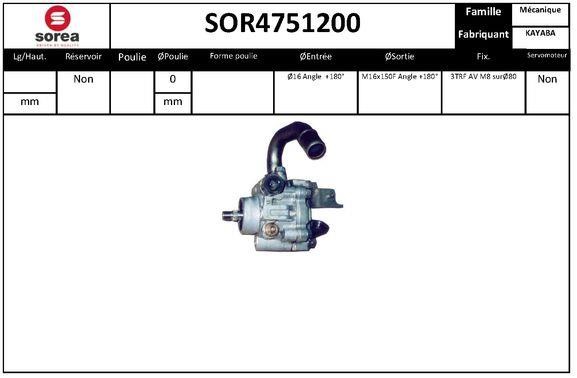 EAI SOR4751200 Hydraulic Pump, steering system SOR4751200
