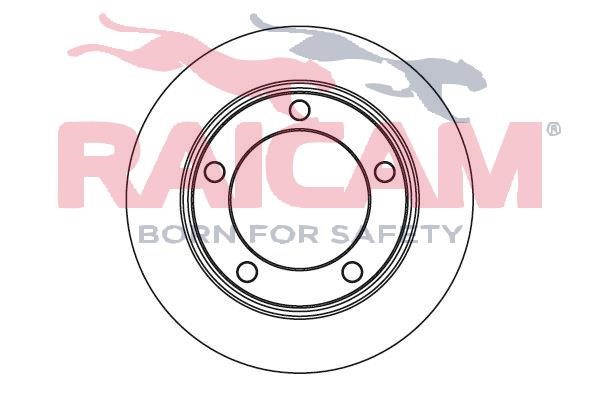 Raicam RD00186 Unventilated front brake disc RD00186