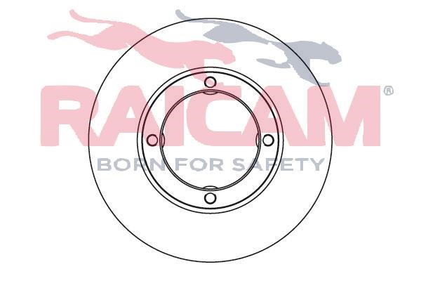 Raicam RD00994 Unventilated front brake disc RD00994