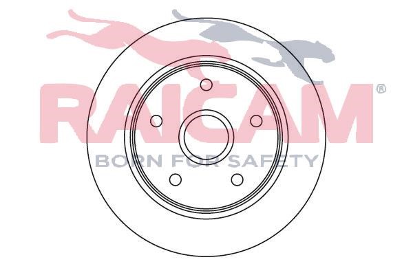 Raicam RD00395 Rear brake disc, non-ventilated RD00395