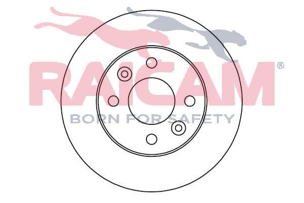 Raicam RD00684 Unventilated front brake disc RD00684