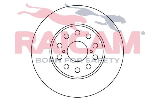 Raicam RD01093 Rear ventilated brake disc RD01093
