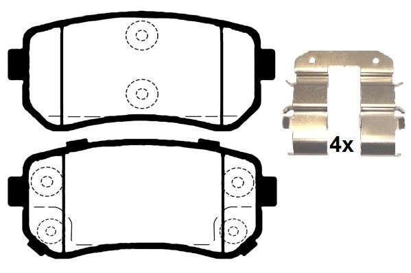 Raicam RA.0979.1K1 Rear disc brake pads, set RA09791K1