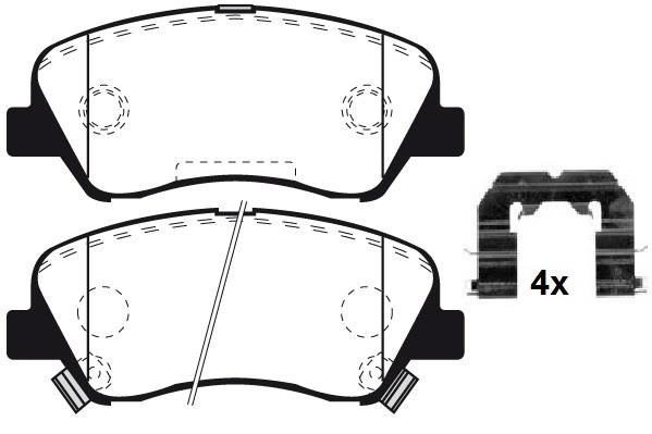 Raicam RA.1052.0K1 Front disc brake pads, set RA10520K1