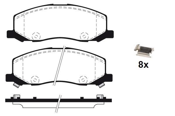 Raicam RA.0963.0K1 Front disc brake pads, set RA09630K1