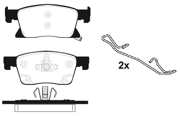 Raicam RA.1127.0K1 Front disc brake pads, set RA11270K1