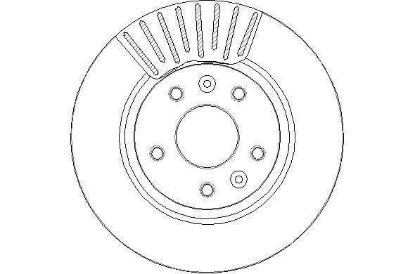 National NBD1883 Front brake disc ventilated NBD1883