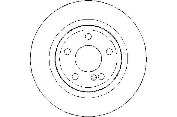 National NBD1885 Rear brake disc, non-ventilated NBD1885
