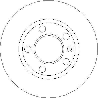 National NBD877 Rear brake disc, non-ventilated NBD877