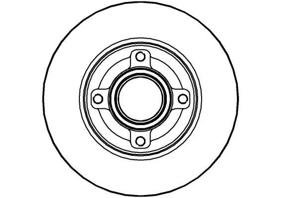 National NBD1641 Rear brake disc, non-ventilated NBD1641