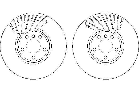 National NBD1882 Front brake disc ventilated NBD1882