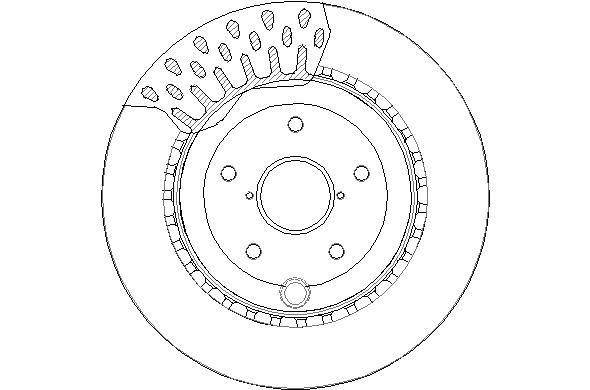 National NBD1851 Rear ventilated brake disc NBD1851