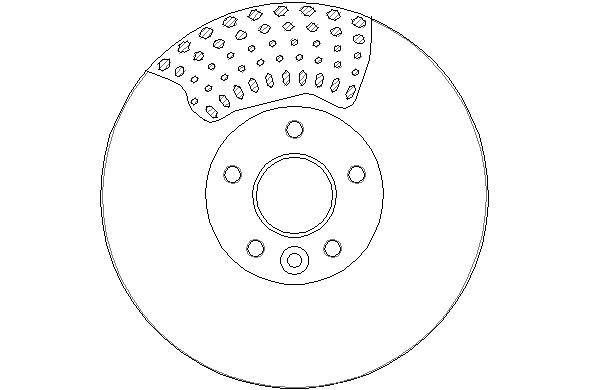 National NBD1857 Front brake disc ventilated NBD1857