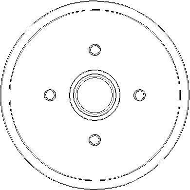 National NDR042 Rear brake drum NDR042