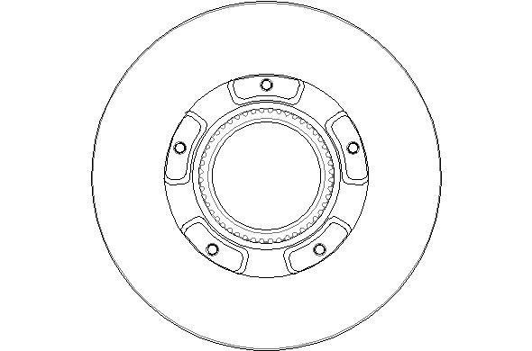National NBD1856 Rear brake disc, non-ventilated NBD1856