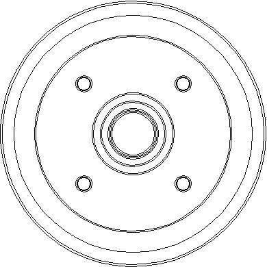 National NDR296 Rear brake drum NDR296