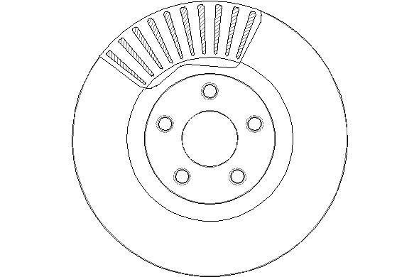 National NBD1920 Front brake disc ventilated NBD1920