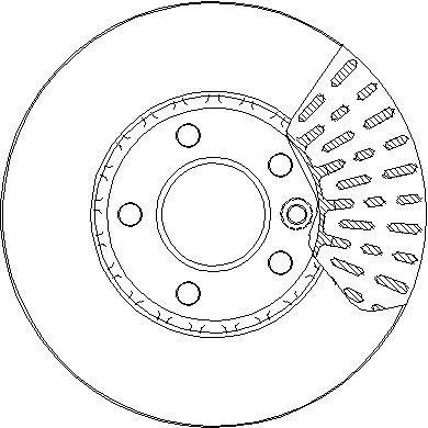 National NBD1939 Front brake disc ventilated NBD1939