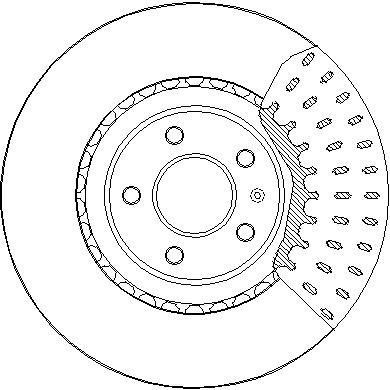National NBD1944 Front brake disc ventilated NBD1944